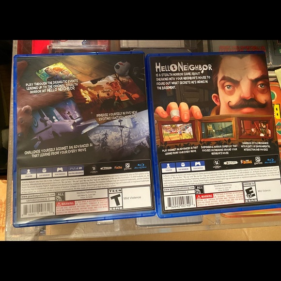 Hello Neighbor and Hello Neighbor Hide and Seek PS4 games - Picture 2 of 2